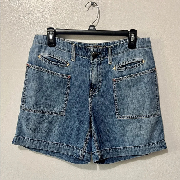 Ralph Lauren Vintage 90's Y2K Denim Shorts - Size 8 - Picture 3 of 11